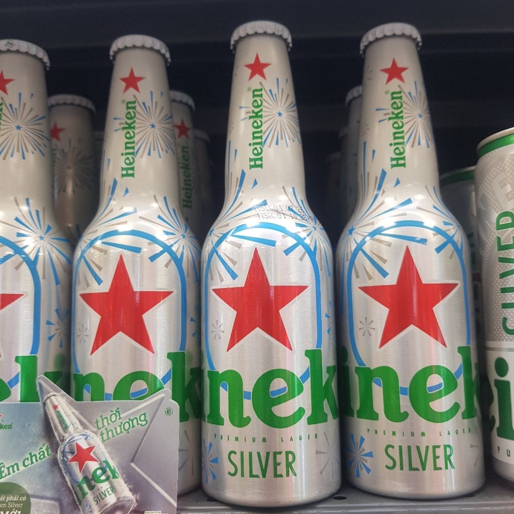 Thùng 12 chai bia heineken silver VN chai nhôm 330ml