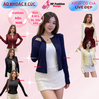  Áo khoác cardigan dáng dài  chiết eo ôm bó body basic áo phối kiểu mặc bên ngoài bên trong đều được HP56 8 cúc 