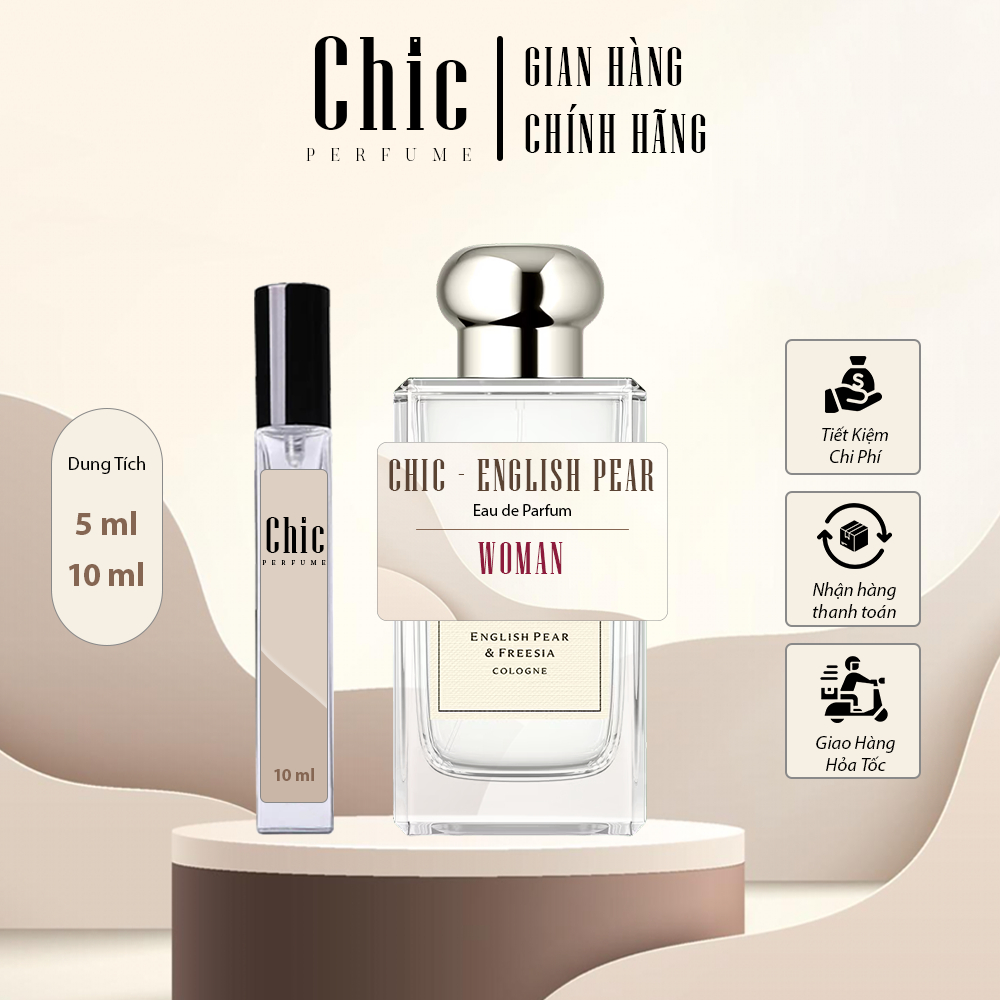 Nước Hoa Nữ Chính Hãng Chic Perfume English Pear EDP thơm sang trọng, nữ tính