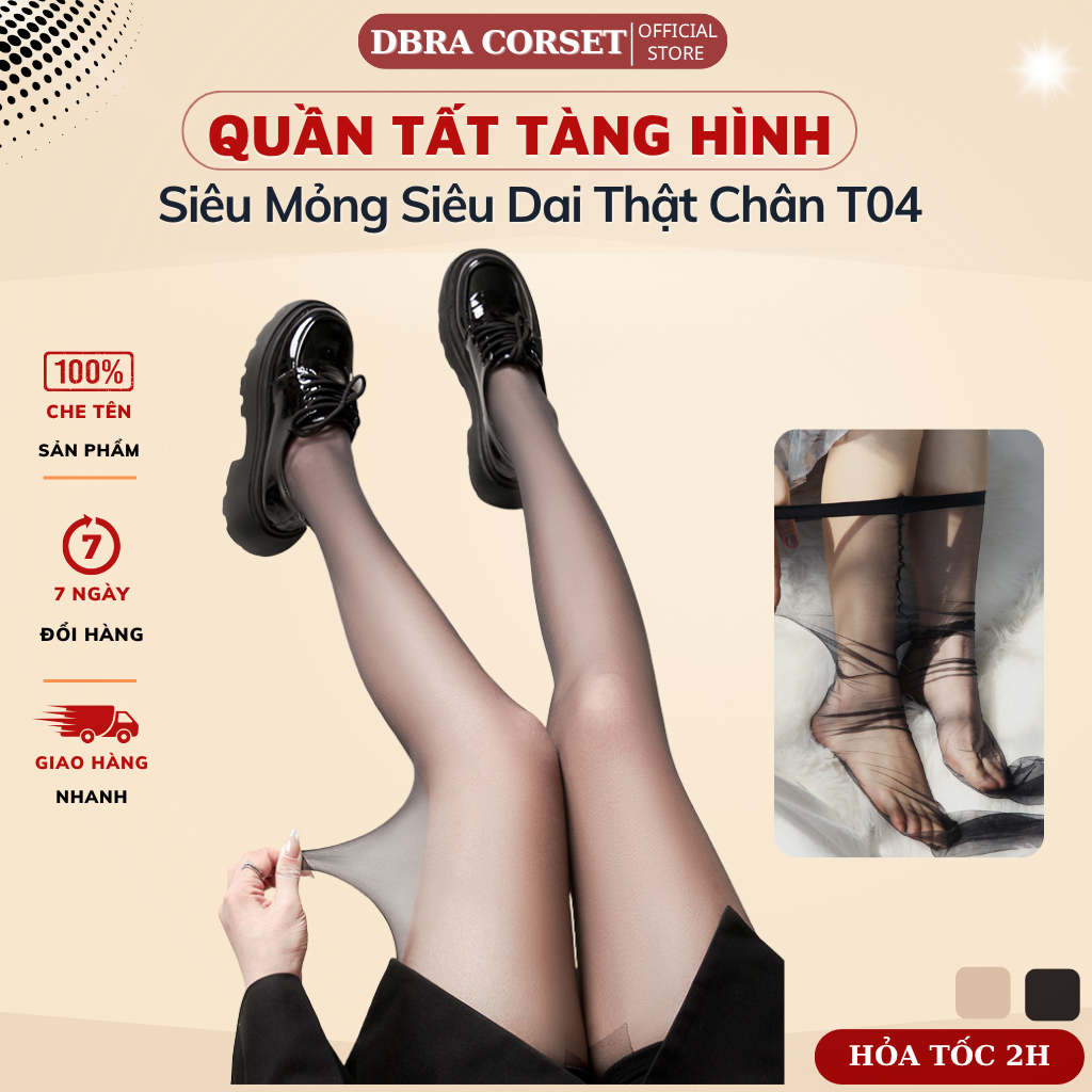 Quần Tất Giấy Tàng Hình Mềm Mịn Siêu Dai Chống Xước DBRA CORSET T04