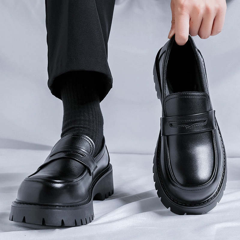 [CAO 7CM] Giày đốc derby đế combat cao 7cm phong cách, giày oxfords đế cao size từ 39 đến 43 [MT Đốc