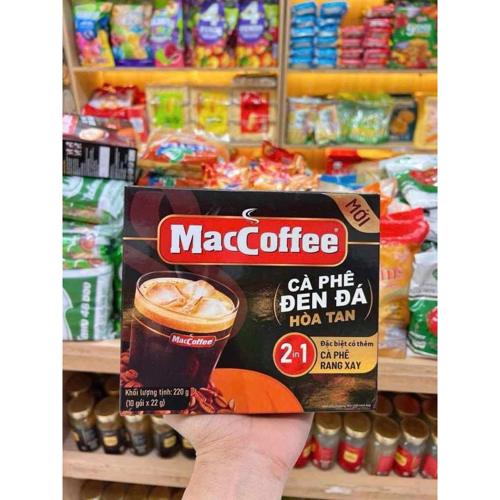 Cà Phê đen đá Maccoffee 1 hộp 10 gói