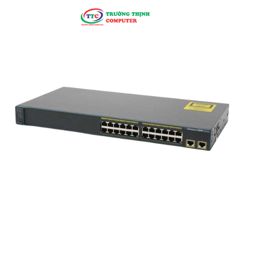[ Mua 5 tặng 1 ]  Thiết bị chuyển mạch CISCO WS-C2960-24TT-L Catalyst 2960 24port 10/100 + 2 1000BT 