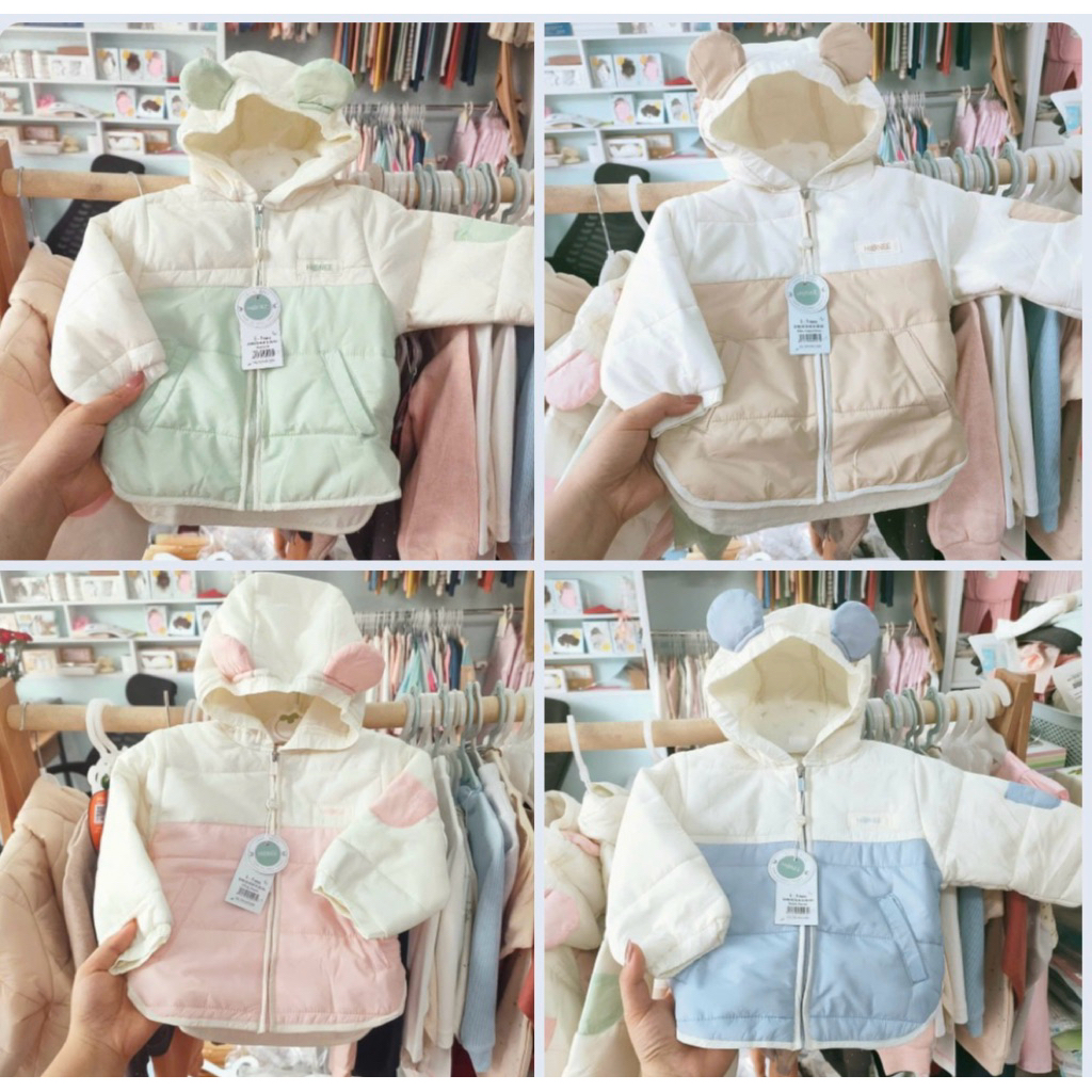 [Chính hãng] HRNEE - Áo phao có mũ Hrnee cho bé trai/ bé gái