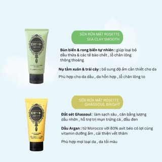 Sữa rửa mặt rosette 80g