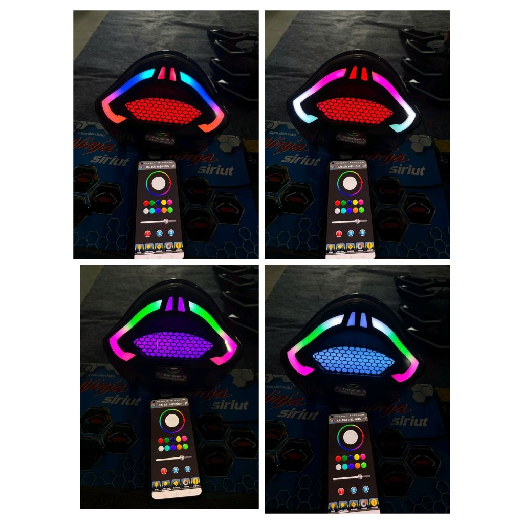 Cụm đèn hậu audi i8 BLE chỉnh màu qua app  tích hợp xinhan