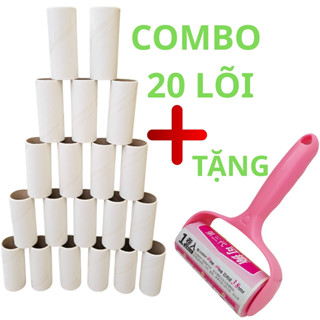  Combo 10  lõi thay thế cây lăn bụi 10cm làm sạch quần áo lông chó mèo chăn ga giường tiện dụng 