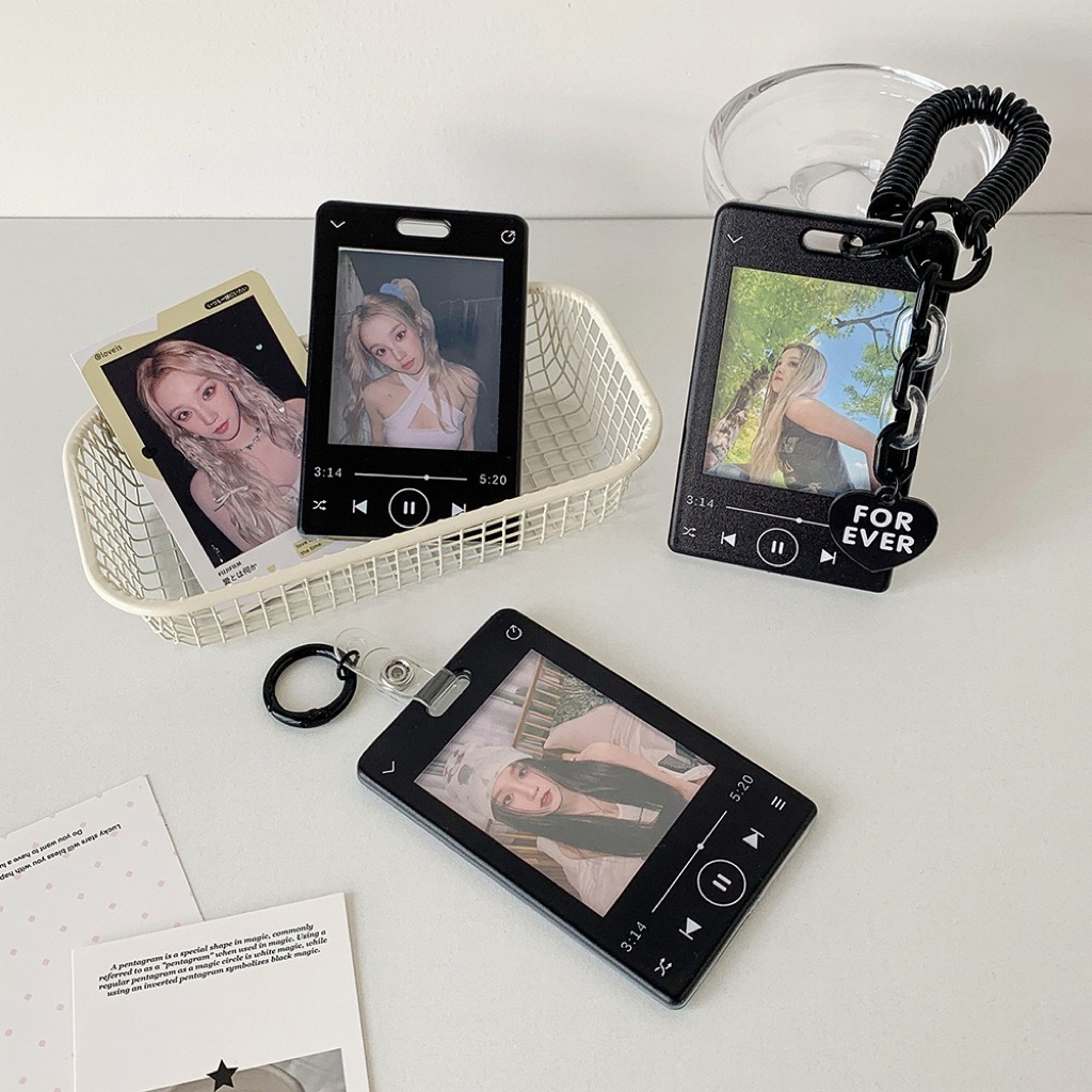 Card holder móc treo đựng card/ holder nhựa cứng phong cách HQ siêu xinh