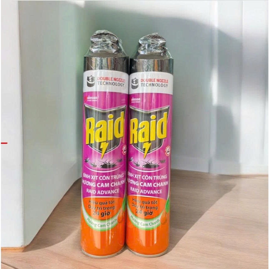 (RAID) Bình Xịt Côn Trùng Raid 520ml (Hàng Chính Hãng)