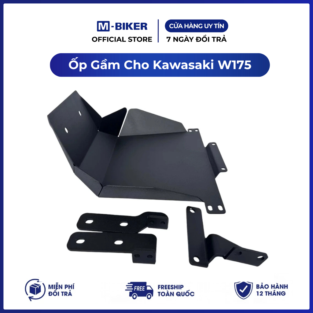 Ốp Gầm Kawasaki W175, ốp bảo vệ gầm w175 kawasaki | M-Biker