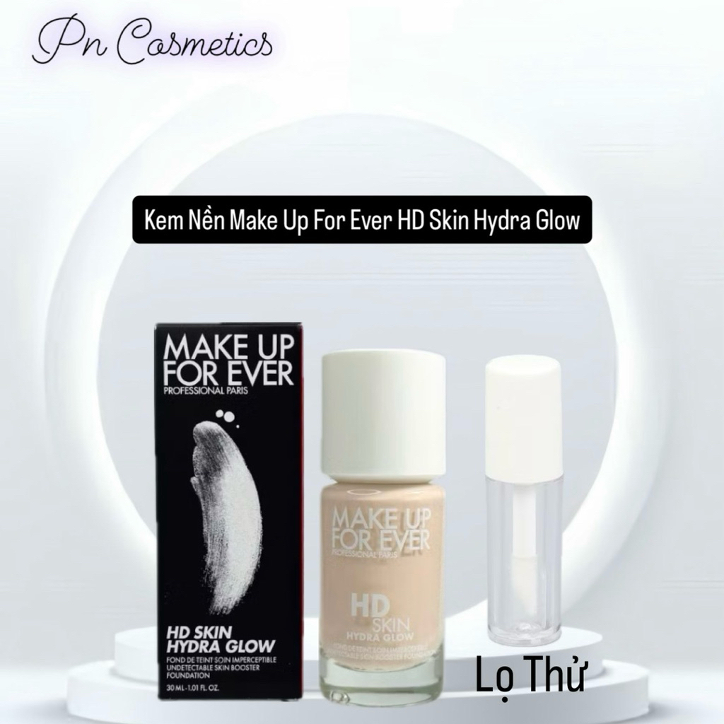 Kem Nền Make Up 4 Ever (MUFE) HD Skin Hydra Glow Hydrating Foundation Tone 1R00-Date Xa
