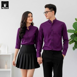 Áo Sơ Mi Cặp Cổ Trụ FIg Tree Trẻ Trung, Năng Động Siêu Hot, Hàng có size 40kg - 110kg