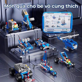  Bộ Lắp Ráp Robot Sáng Tạo 400 Mô Hình Đồ Chơi STEM 9686 Cho Bé – Kèm Hộp Động Cơ Hướng Dẫn 