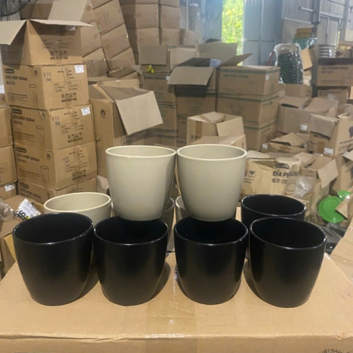 Ly tròn trơn 230ml nhựa VIỆT NHẬT - Uống nước, trà đá, buffet, hàng quán - 6291