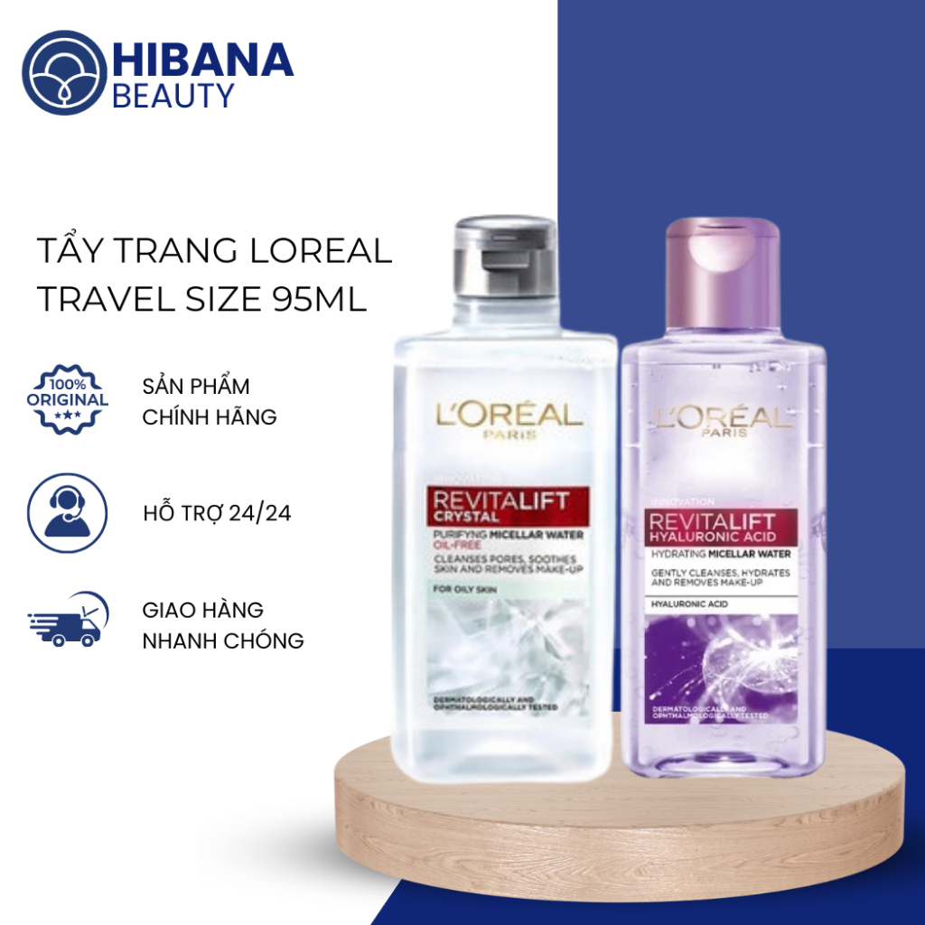 Tẩy trang cấp ẩm & kiềm dầu L'Oreal Paris 95ml