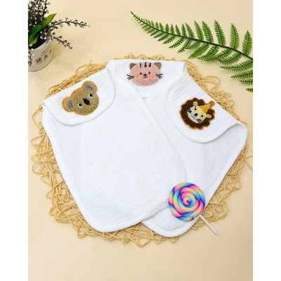 Khăn lót lưng thấm mồ hôi Muslin thêu 1809