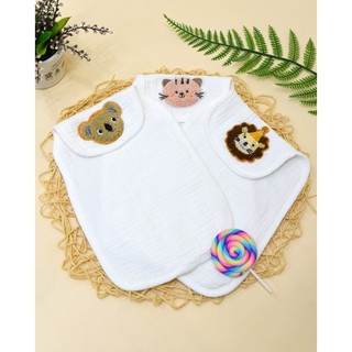 Khăn lót lưng thấm mồ hôi Muslin thêu 1809 - HELLO BnB