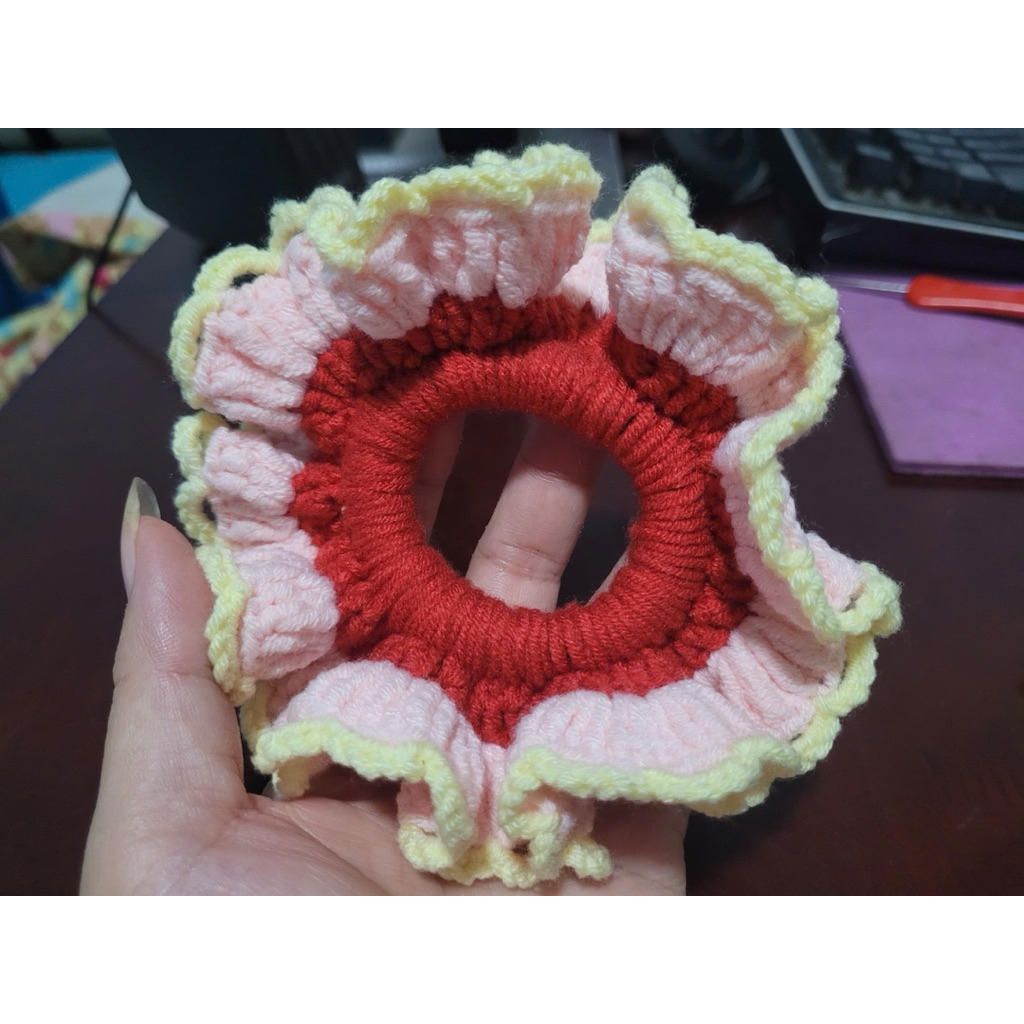 Cột tóc len xinh xắn, sản phẩm handmade xinh xinh