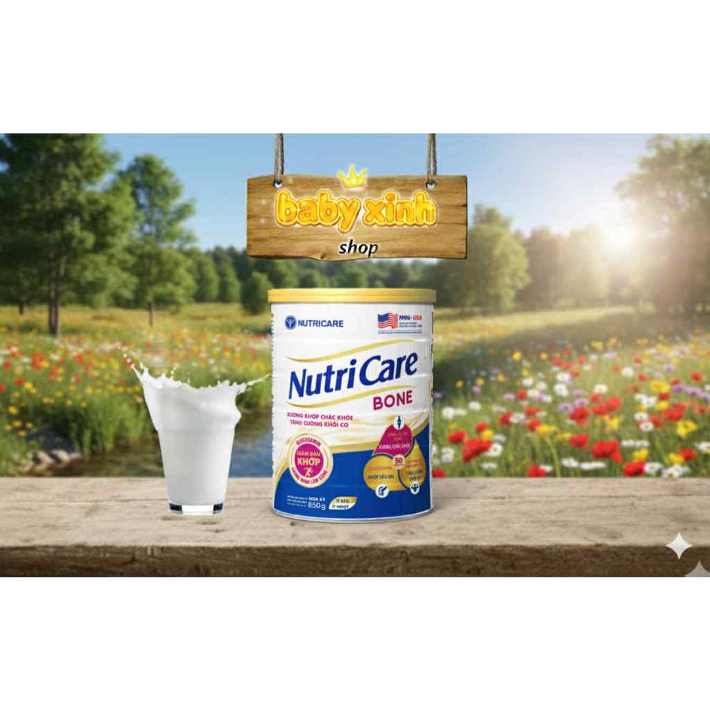 Sữa bột người lớn Nutricare Bone - Lon 850g
