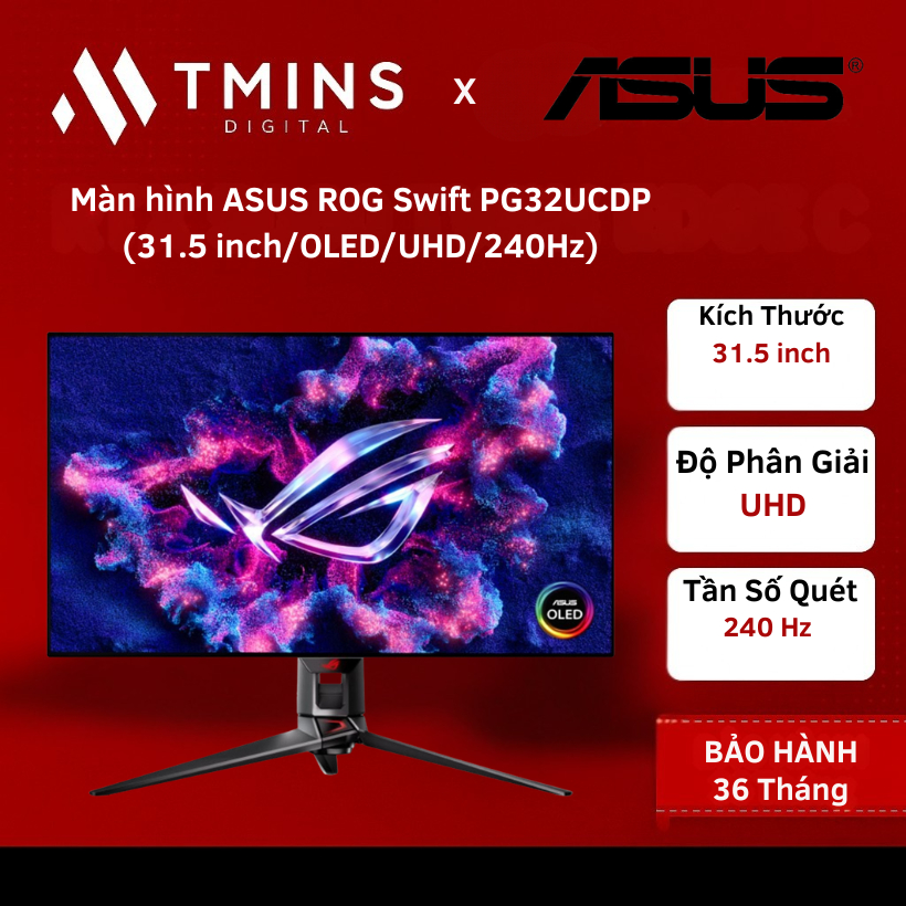 Màn hình ASUS ROG Swift PG32UCDP (31.5 inch/OLED/UHD/240Hz)-Hàng chính hãng.