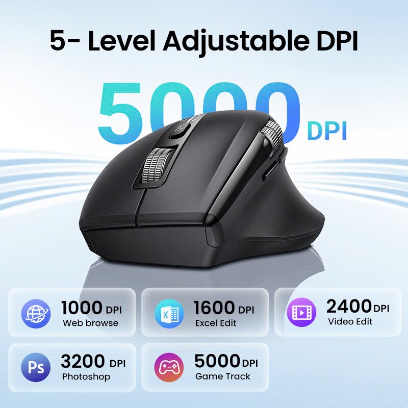 Chuột không dây Ugreen M751 cuộn siêu nhanh | Bluetooth 5.4 5000DPI | Bảo hành 18 tháng 1 đổi 1 | BigBuy360 - bigbuy360.vn