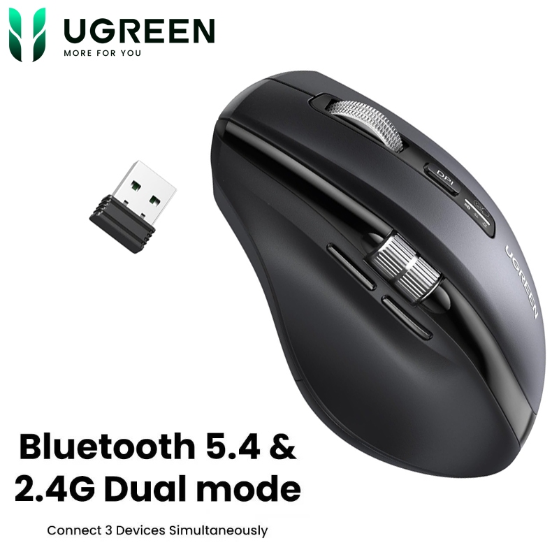 Chuột không dây Ugreen M751 cuộn siêu nhanh | Bluetooth 5.4 5000DPI | Bảo hành 18 tháng 1 đổi 1 | BigBuy360 - bigbuy360.vn