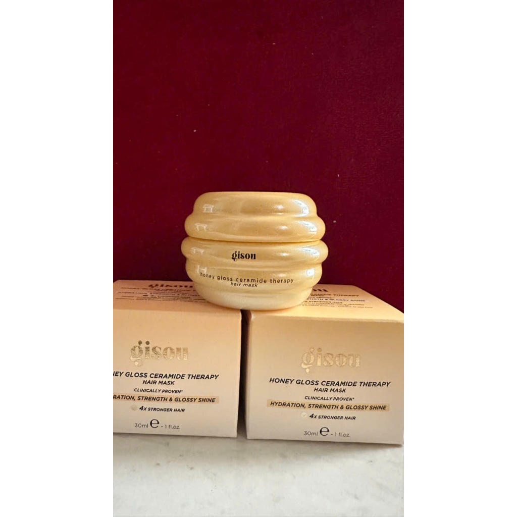 Mặt nạ ủ dưỡng ẩm tóc Gisou Honey Gloss Ceramide Therapy Hydrating Hair Mask