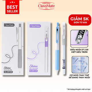   GIẢM 5K  Hộp 10  12 Bút Gel CLASSMATE Ngòi 0.5mm Bút Bi Bấm Mực Đều Viết Trơn Dùng Cho Học Sinh Ghi Chép GP113 GP114 