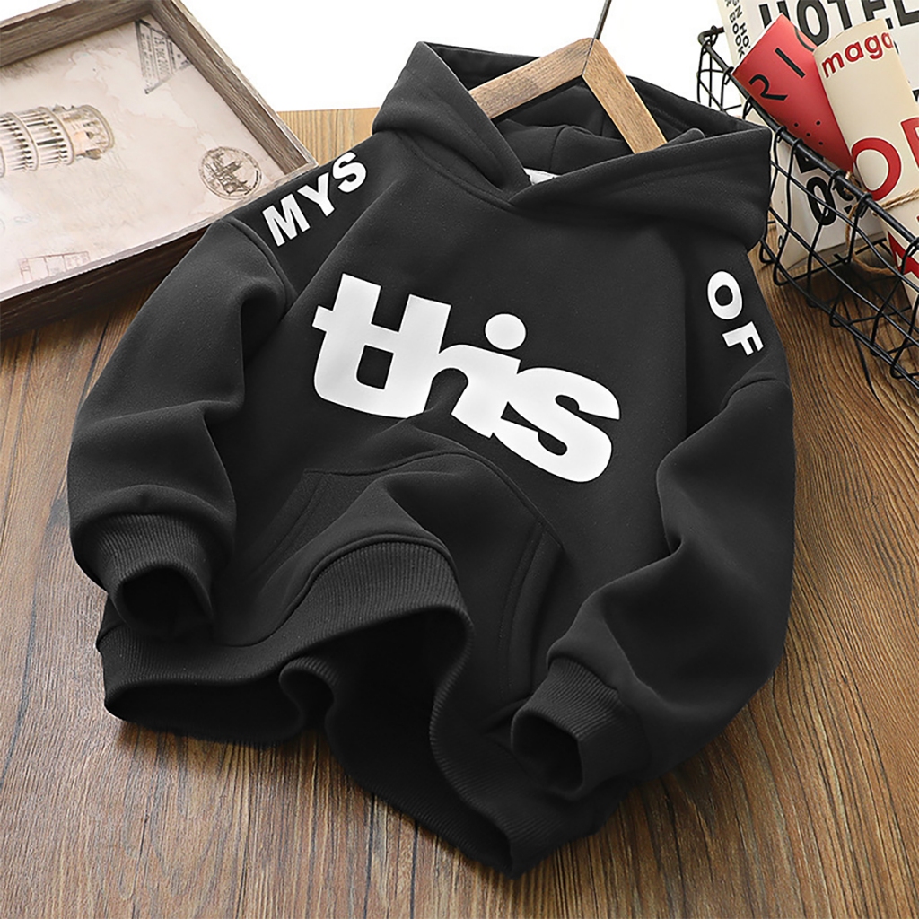 Áo khoác Hoodie nỉ bông cho bé trai 14-45kg, áo khoác nỉ bé trai, áo hoodie trẻ em, áo nỉ thu đông b