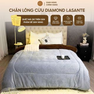  Chăn Lông Cừu Lasante 4.3kg Mùa Đông Đại Hàn Diamond Ấm Áp 3 Lớp 2m1x2m4 mới nhất 2026 