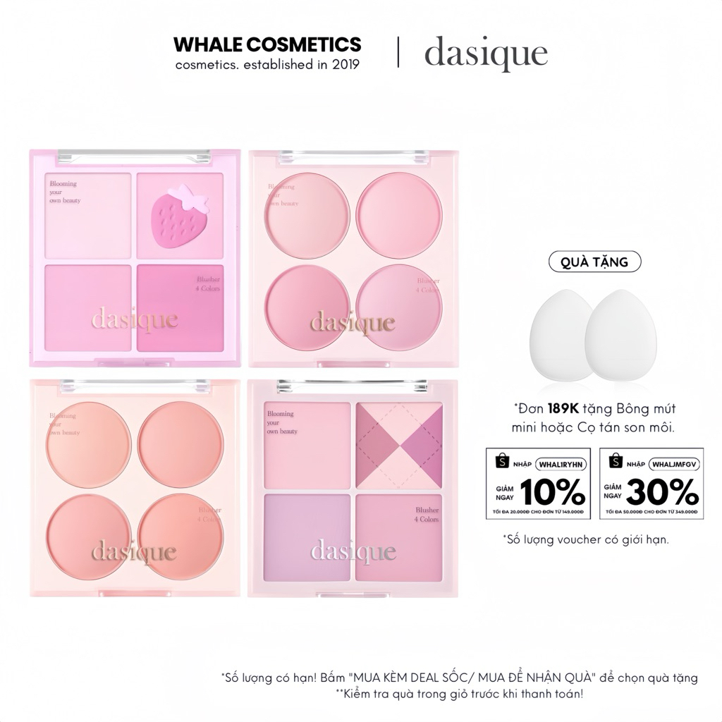 (Dasique) Phấn Má Hồng 4 Màu DASIQUE Blending Mood Cheek