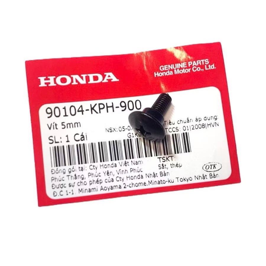 Vít 5Mm Dùng Chung Nhiều Xe Honda (90104KPH900)