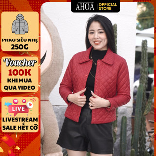  Áo Phao Nữ Siêu Nhẹ Cho Mẹ Áo Khoác Mùa Đông Trung Niên Cao Cấp PSN03 Cổ Sen 