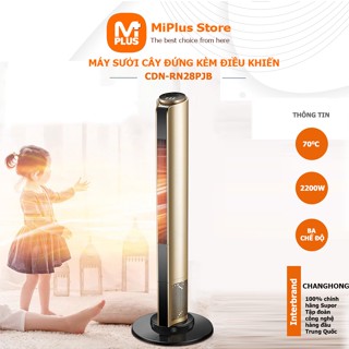  Máy sưởi cao cấp Xiaomi Qcooker quạt sưởi gốm công suất lớn 2000W màn led hiển thị vật liệu Graphene làm nóng chỉ 1s 