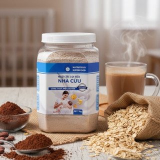 [Hộp 1kg] Ngũ Cốc Lợi Sữa Nhà Cừu XẢ STRESS - Bột Ngũ Cốc Cho Mẹ Sau Sinh Giúp Gọi Sữa Về, Sữa Đặc