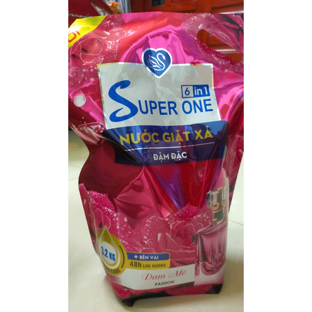 COMBO 2 TÚI NƯỚC GIẶT XẢ SUPER ONE 3.2KG/TÚI