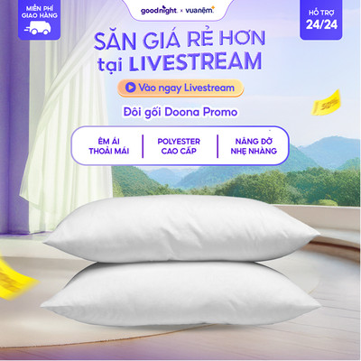 (Global) Đôi gối bông 45x65cm nâng đỡ nhẹ nhàng êm ái, thoáng khí
