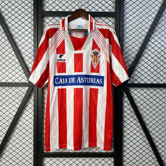 Áo Bóng Đá - Retro Sporting De Gijón - Năm 1995/1996 - Sân Nhà