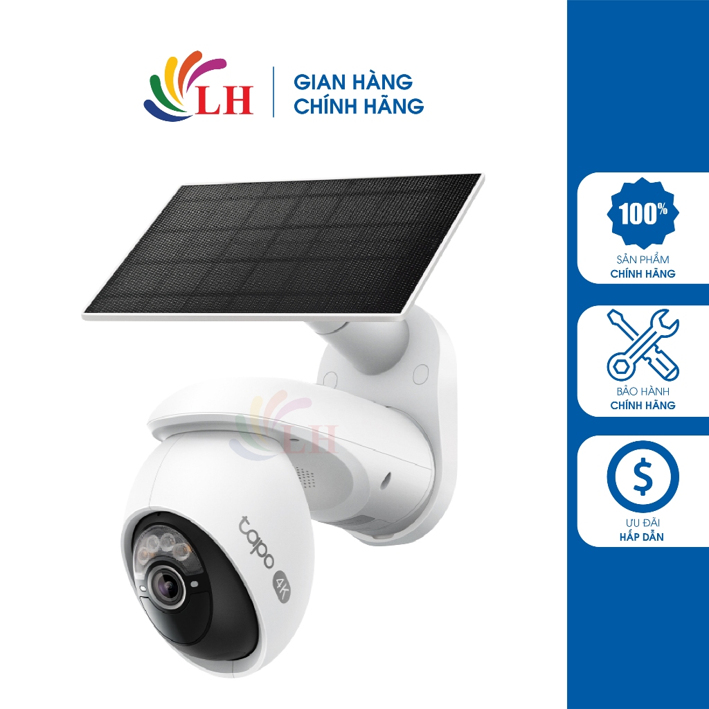 Camera an ninh năng lượng mặt trời TP-Link Tapo AI Kit Solar-Powered Security C660 KIT - Hàng chính 