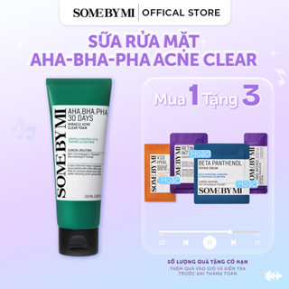  Some By Mi Sữa rửa mặt chăm sóc da mụn AHA-BHA-PHA 30 Days Miracle Acne Clear Foam 100ml 