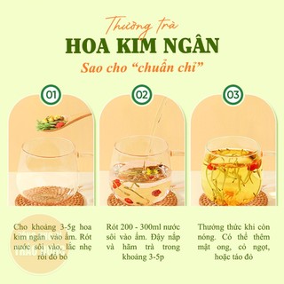 Hoa kim ngân thượng hạng 1kg, trà hoa kim ngân thanh nhiệt, thanh lọc cơ thể - Tổng Kho Sỉ Thảo Dược