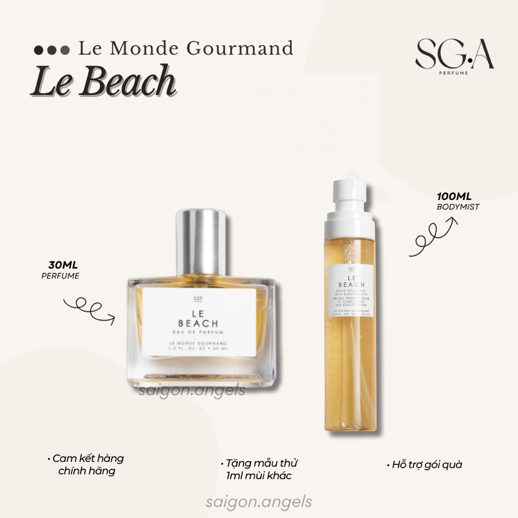 Nước hoa Le Beach • Le monde gourmand • Perfume 30ml