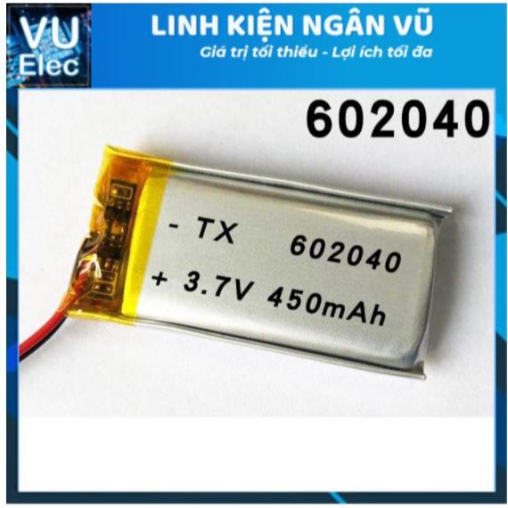 Pin 3.7v vôn sửa chữa thay thế tai nghe - hộp sạc - bàn phím