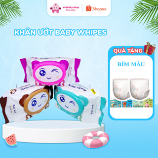  Khăn ướt Baby Wipes cho bé không mùi khổ to vải bi gói 650g – Dịu nhẹ an toàn cho da bé | Winbaby.shop 