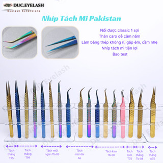  Nhíp tách mi gắp mi Pakistan mũi cong ngắn thẳng nhíp gắp mi giả dụng cụ nối mi   Đức Eyelash 