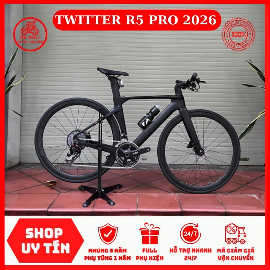 Xe Đạp TWITTER R5 PRO 2026 • 5M carbon, Rs24, líp đổi màu