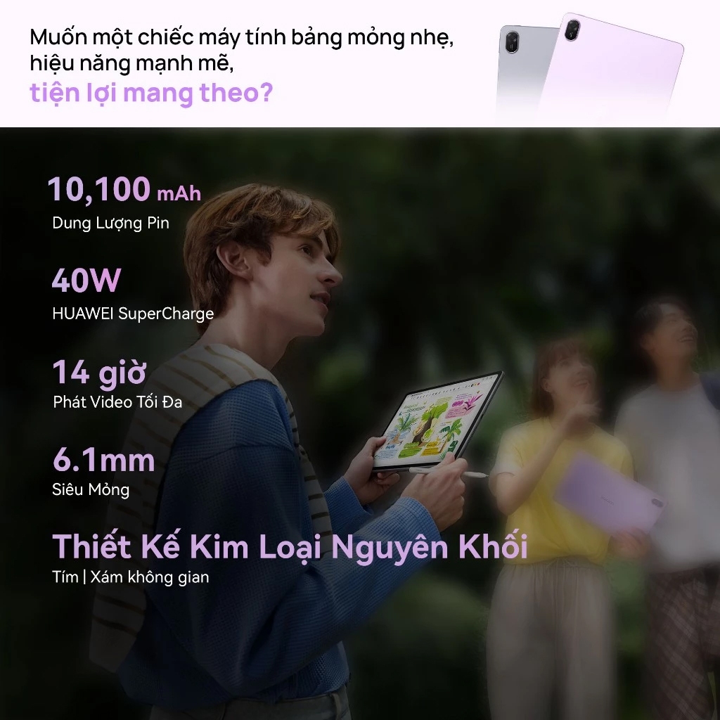 Máy tính bảng HUAWEI MatePad 11.5 PaperMatte Mới 8+256GB | Hiệu Suất Như PC | Pin 10.100 mAh | Sạc Nhanh 40W | BigBuy360 - bigbuy360.vn