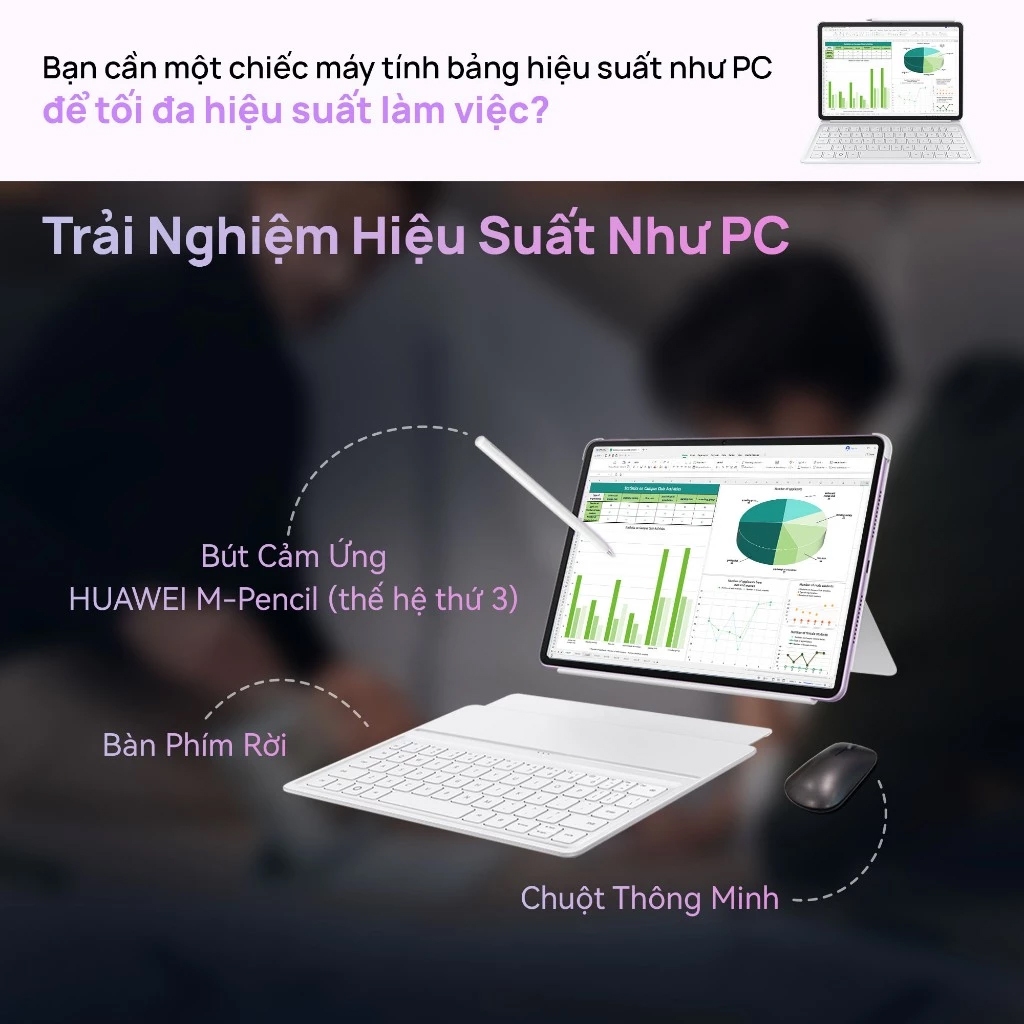 Máy tính bảng HUAWEI MatePad 11.5 PaperMatte Mới 8+256GB | Hiệu Suất Như PC | Pin 10.100 mAh | Sạc Nhanh 40W | BigBuy360 - bigbuy360.vn