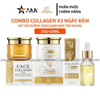   Chính Hãng  Combo Kem Face Ngày Đông Anh Collagen X3 TN Mới + Kem Face Đêm X3 TN + Serum Nám Nguyễn Huỳnh Như 
