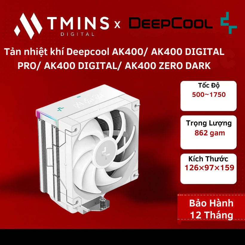 Tản nhiệt khí Deepcool AK400/ AK400 DIGITAL PRO/ AK400 DIGITAL/ AK400 ZERO DARK - Hàng chính hãng